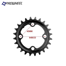 Laden Sie das Bild in den Galerie-Viewer, PROWHEEL MTB Chainring 64/96/104 BCD Triple Plate 8 9 10 11 Speed 22/32/42T Sprocket 22/32/44T Chainwheel 22/30/40T Crwons
