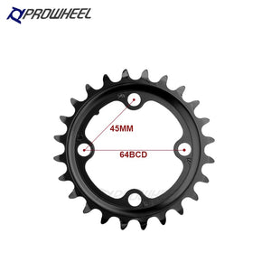 PROWHEEL MTB Chainring 64/96/104 BCD Triple Plate 8 9 10 11 Speed 22/32/42T Sprocket 22/32/44T Chainwheel 22/30/40T Crwons