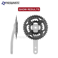 Laden Sie das Bild in den Galerie-Viewer, PROWHEEL MTB Chainring 64/96/104 BCD Triple Plate 8 9 10 11 Speed 22/32/42T Sprocket 22/32/44T Chainwheel 22/30/40T Crwons
