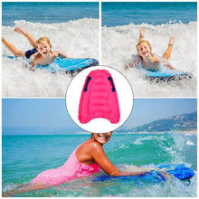 Laden Sie das Bild in den Galerie-Viewer, Aufblasbares Surfbrett für Kinder; Inflatable Surf Body Board With Handles Portable Boards Surfboard Aid Mat For Beach Surfing Swimming Summer Water Fun
