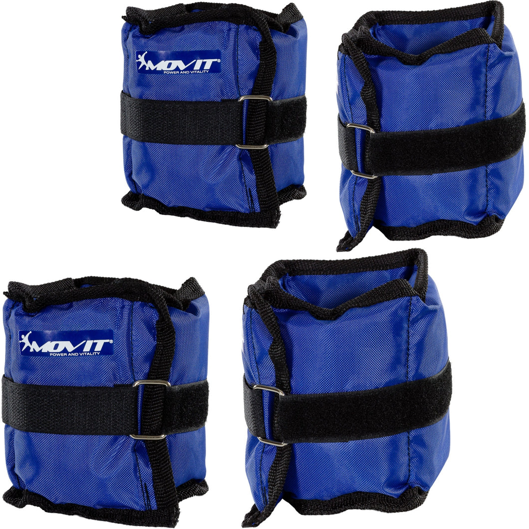 Gewichtsmanschetten, 4er Set, blau oder rot
