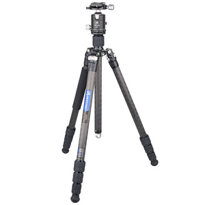 Tripod Monopod for Camera DSLR Cell Phone Flexible Carbon Fiber Professional Tripod Monopod Stand with Panoramic Ball Head AS60C