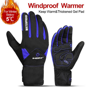 INBIKE Thermo Mountainbike Handschuhe, winddichte - wärmende - Vollfingeroutdoor-Sporthandschuhe