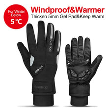 Laden Sie das Bild in den Galerie-Viewer, INBIKE Thermo Mountainbike Handschuhe, winddichte - wärmende - Vollfingeroutdoor-Sporthandschuhe
