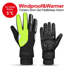 Laden Sie das Bild in den Galerie-Viewer, INBIKE Thermo Mountainbike Handschuhe, winddichte - wärmende - Vollfingeroutdoor-Sporthandschuhe
