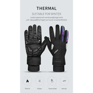 INBIKE Thermo Mountainbike Handschuhe, winddichte - wärmende - Vollfingeroutdoor-Sporthandschuhe