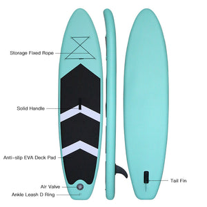 SUP Board Green 10'5''x 30"x 6" – ultralight