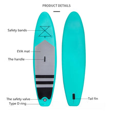 Laden Sie das Bild in den Galerie-Viewer, SUP Board Blueish Green 10&#39;5&#39;&#39;x 30&quot;x 6&#39;&#39; – ultralight
