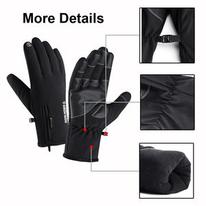 NEWBOLER Sport Winter Handschuhe für Fahrrad, wasserdicht, 5°/-10°/-30°/-40° C