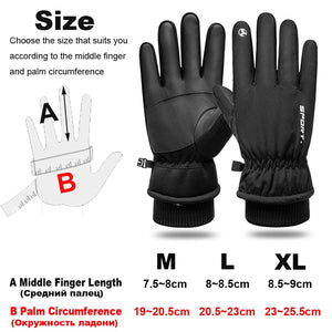 NEWBOLER Sport Winter Handschuhe für Fahrrad, wasserdicht, 5°/-10°/-30°/-40° C