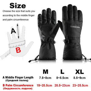 NEWBOLER Sport Winter Handschuhe für Fahrrad, wasserdicht, 5°/-10°/-30°/-40° C