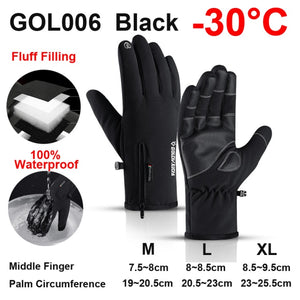 NEWBOLER Sport Winter Handschuhe für Fahrrad, wasserdicht, 5°/-10°/-30°/-40° C
