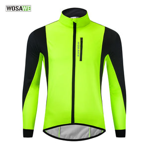 WOSAWE Winter Fahrradjacke, winddicht mit wärmenden Fleece