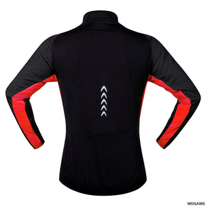 WOSAWE Winter Fahrradjacke, winddicht mit wärmenden Fleece