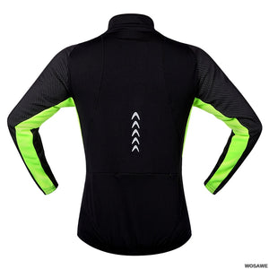 WOSAWE Winter Fahrradjacke, winddicht mit wärmenden Fleece