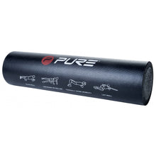 Laden Sie das Bild in den Galerie-Viewer, Pure2Improve Trainer Faszienrolle, Massageroller, 60 x 15 cm, schwarz
