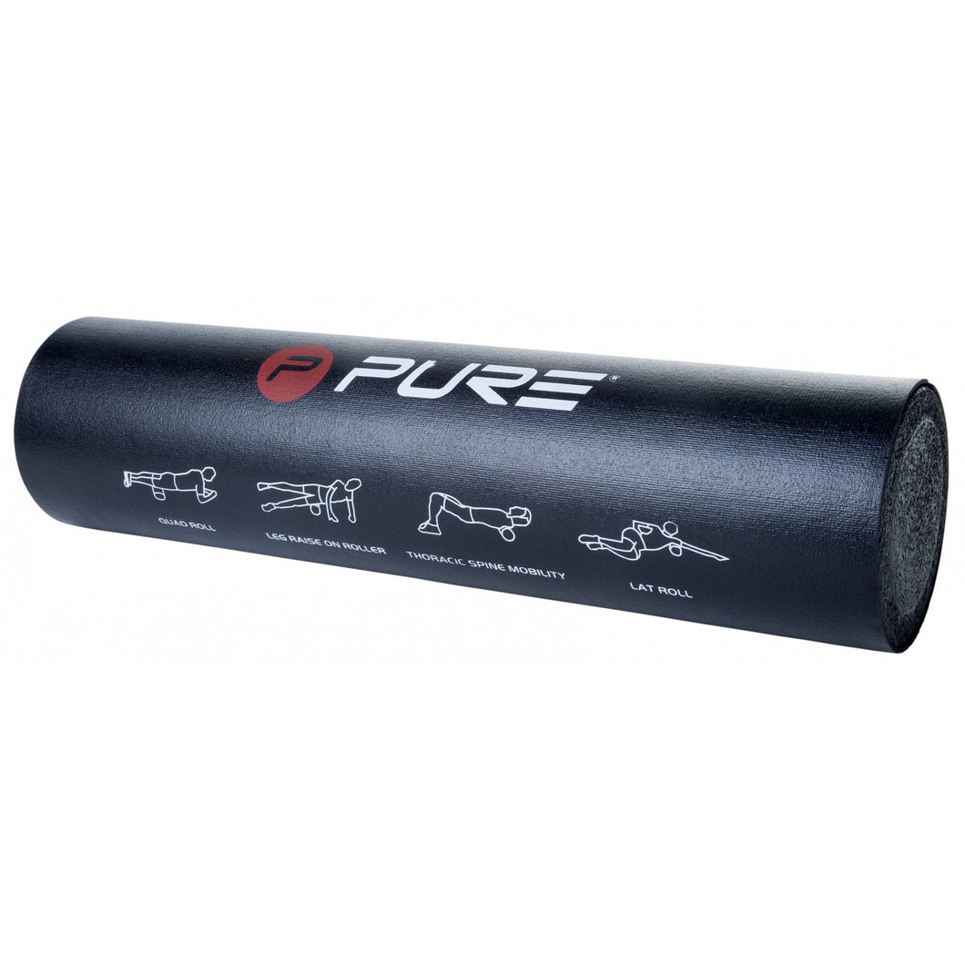 Pure2Improve Trainer Faszienrolle, Massageroller, 60 x 15 cm, schwarz