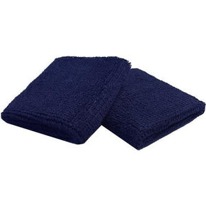 Midnight Blue Sportec Schweißbänder, 8 cm & 13 cm breit,  weiß, marine blau, braun