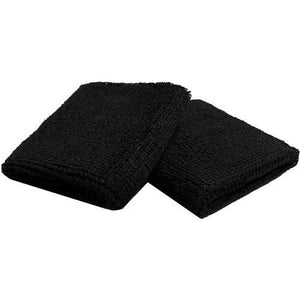 Black Sportec Schweißbänder, 8 cm & 13 cm breit,  weiß, marine blau, braun